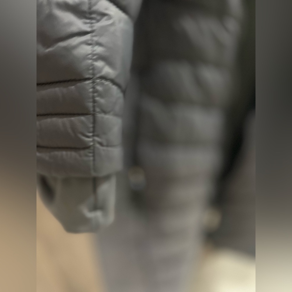 Spyder Girls/ Kids Gray Black Down Puffer Jacket size 12/14 L/XL EUC - Picture 5 of 8